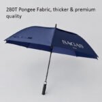 Golf umbrella supplier with 280T premium canopy